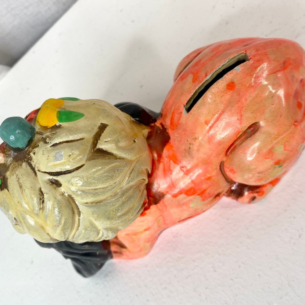 Vintage 1967 Holiday Fair Chalkware Dog Coin Bank - Picture 8 of 10